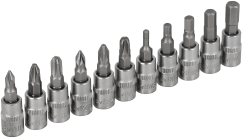 Set of bits on 1/4” sockets...