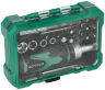 Bit, socket and accessory set 1/4&#34;, 19 elements