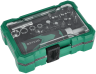 Bit, socket and accessory set 1/4&#34;, 19 elements