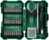 Precision bit and accessory set 1/4&#34;, 31 elements
