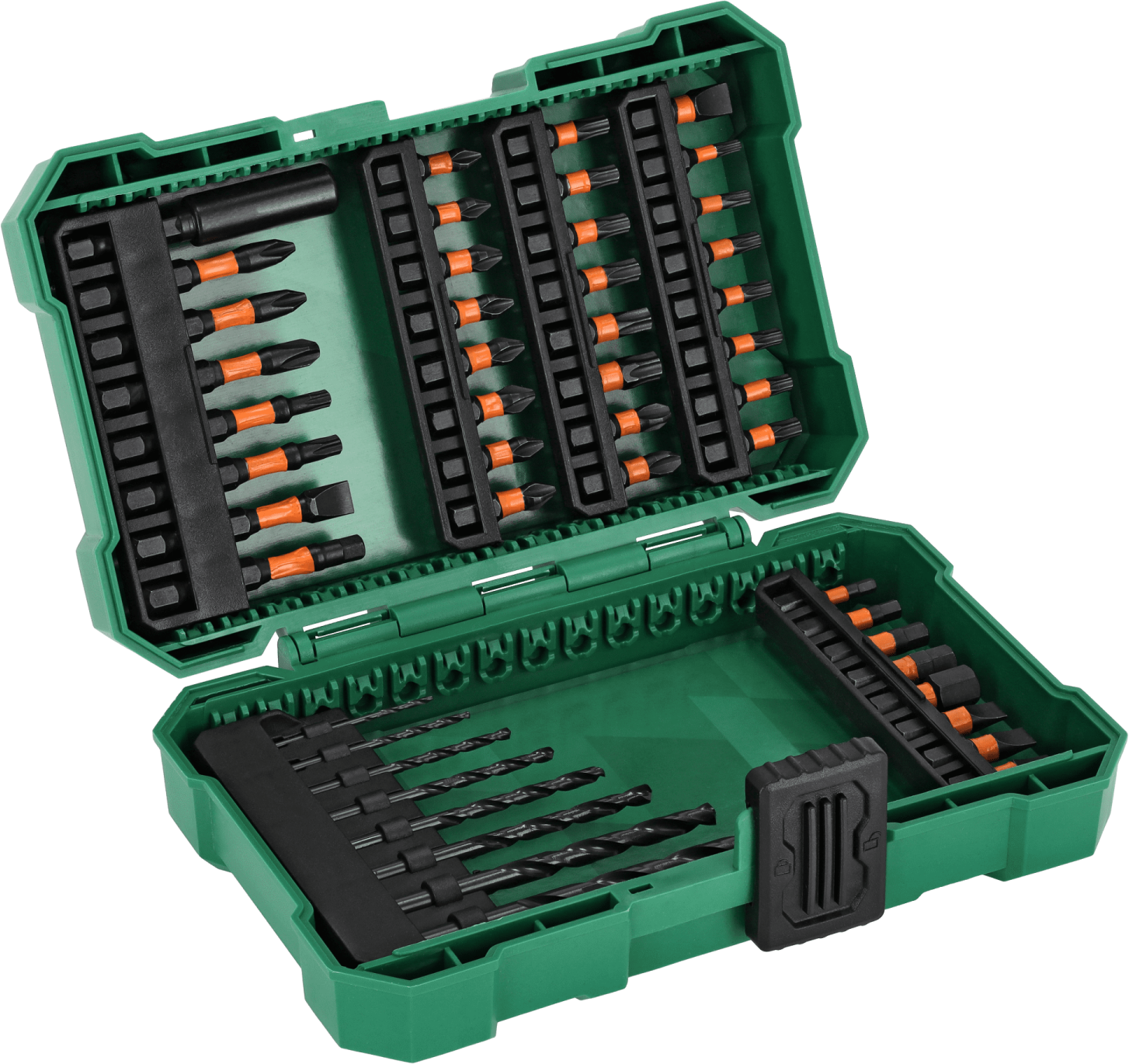 HSS impact bit and drill bit set 1/4", 48 elements