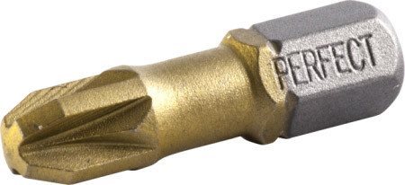 1/4" Pozidriv Titanium Head Bit
