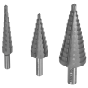 Zestaw 3x Wiertło Stopniowe HSS 