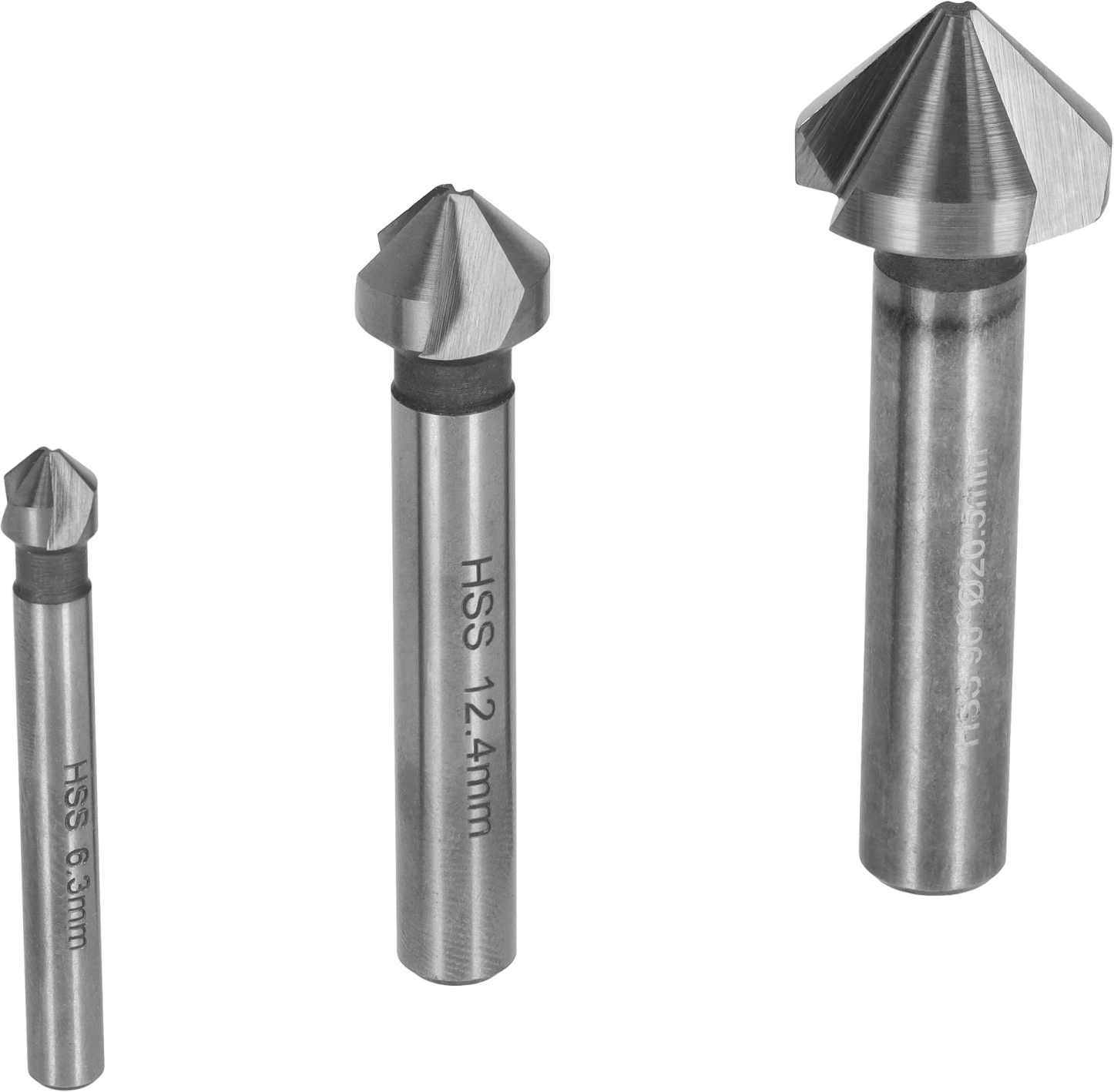 HSS Countersink Drill Set 3pcs Countersink/Chamfer/Handle  STALCO PERFECT S-72506
