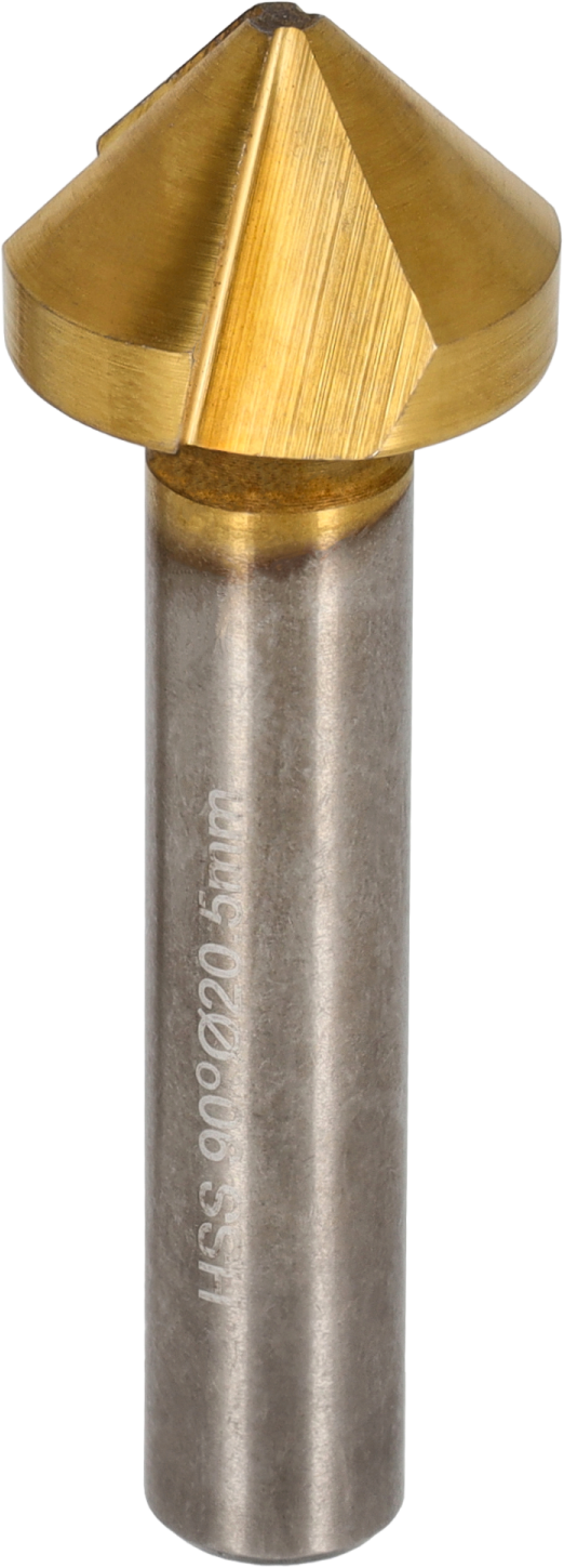 HSS-TiN Countersink Drill Hollow ∅6.3mm, Length - 45mm, Handle ∅5mm ...