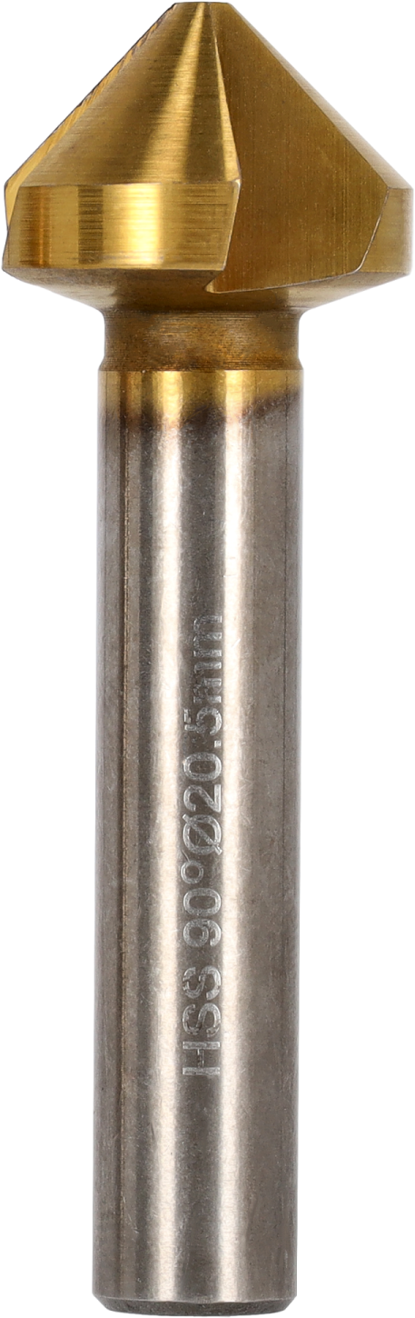 HSS-TiN Countersink Drill Hollow ∅6.3mm, Length - 45mm, Handle ∅5mm ...