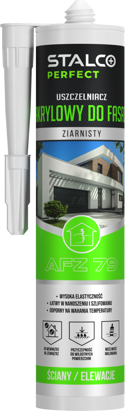 Granular acrylic for facade
