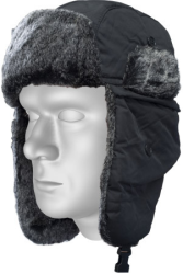 Winter cap CORK black, one...