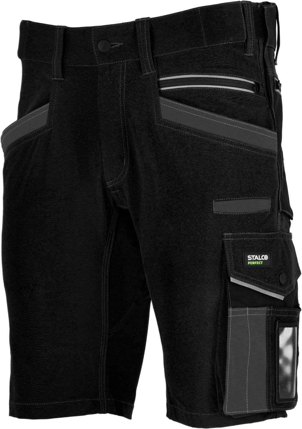 Work shorts STRETCH LINE S-48 black STALCO PERFECT S-79312