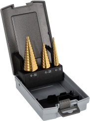 HSS-TiN Step Drill Bit set...