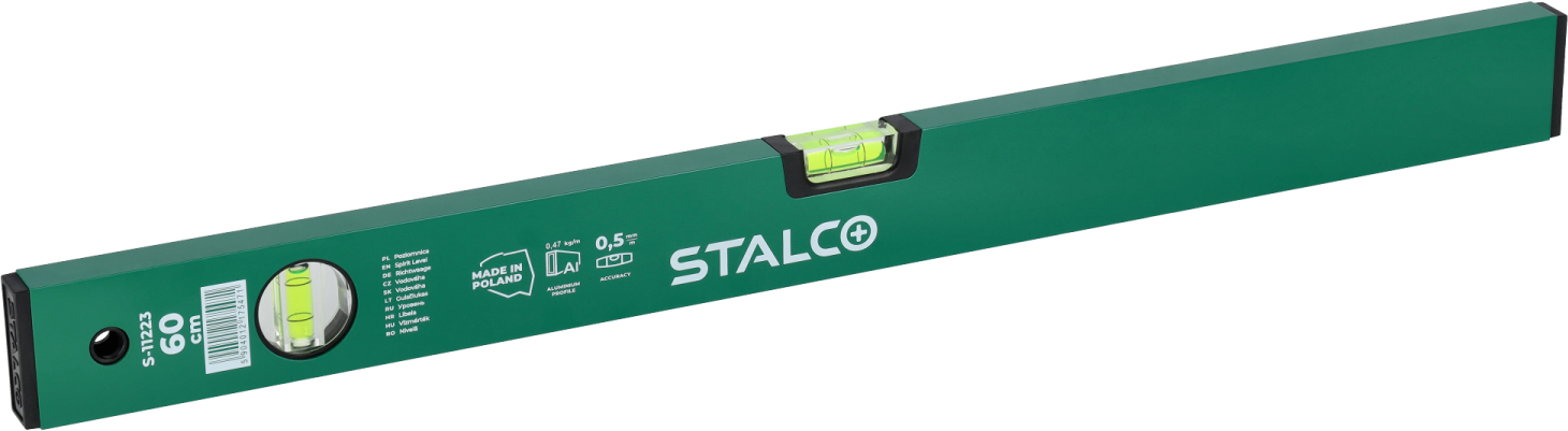 Aluminum Level 40cm green STALCO S-11220