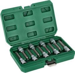 9pcs 1/2”, 100mm S2,  hex...