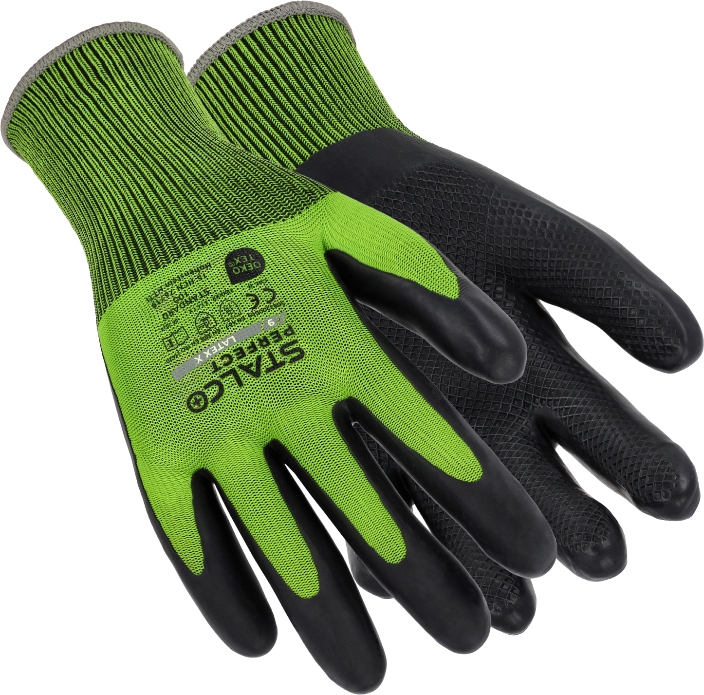 Polyester gloves LATEX X 7” STALCO PERFECT S093200007