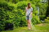 Adjustable aluminum, telescopic rake STR