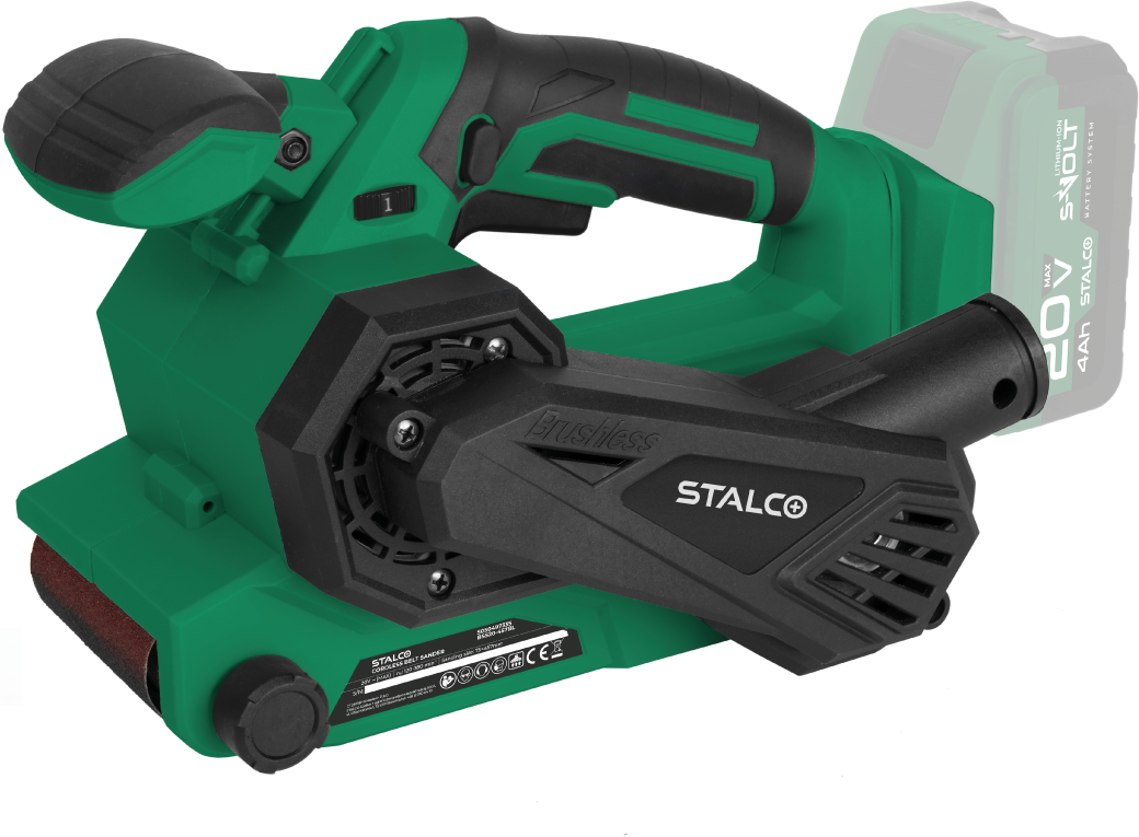 Cordless belt sander BSS20-457BL body 20V S-VOLT STALCO S050497335