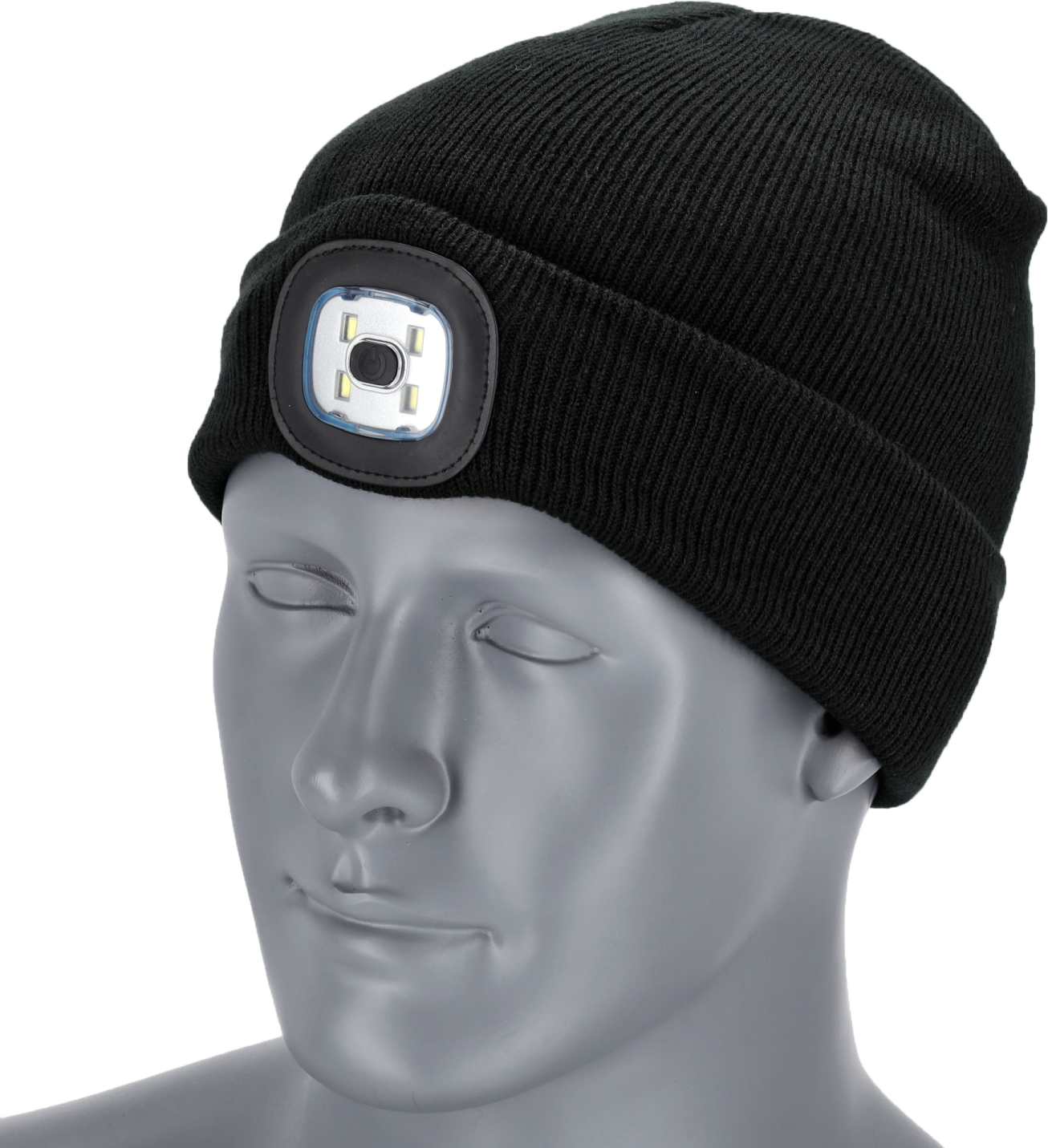 Winter cap with light RAY KIDS black 50-54 ONE SIZE STALCO S091491035