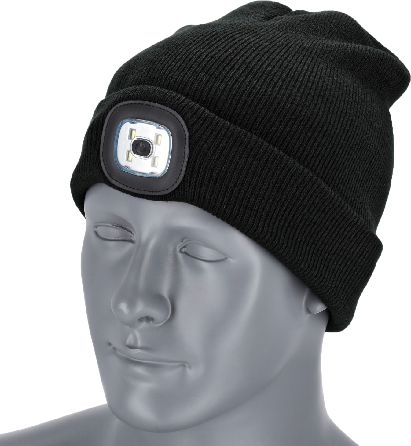 Winter cap with light 2 RAYS black 54-60 ONE SIZE STALCO S091491038