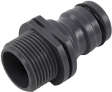 Connector with a male...