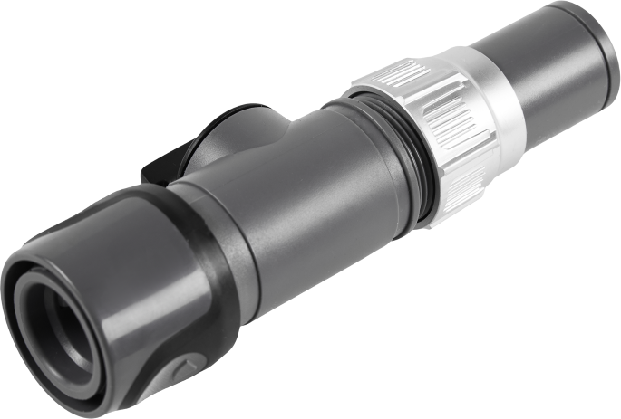 Quick connector with XTR valve