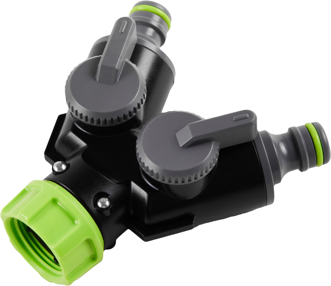 Double distributor with STR valves