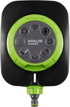 8-pattern sprinkler on base...