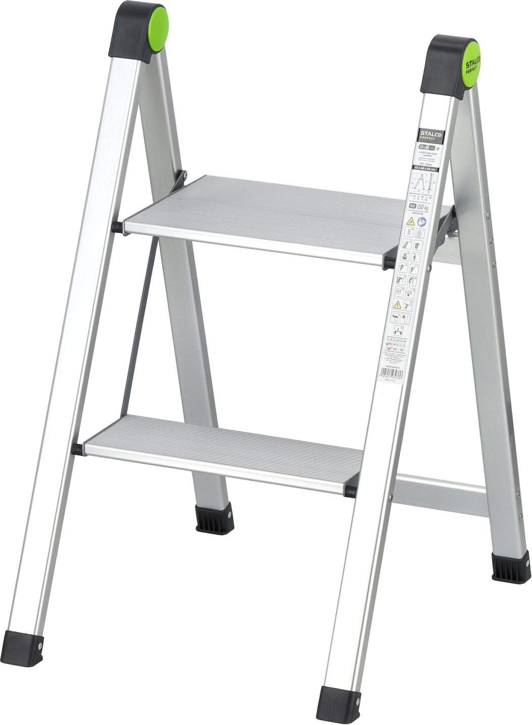 2 Step mini-slim ladder without handrail STALCO PERFECT S020140402