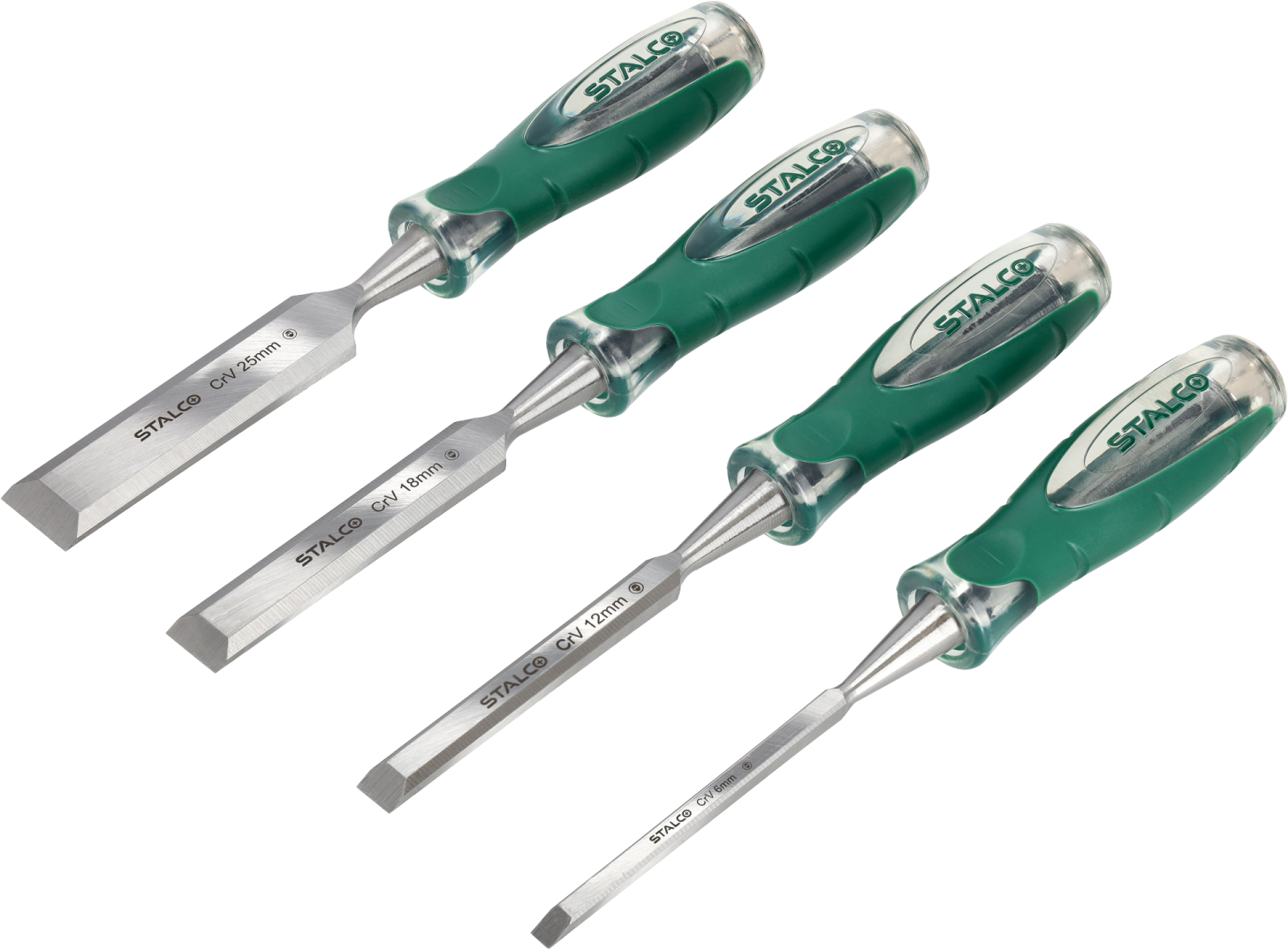 Chisel set 6 - 25mm 4pcs. STALCO S013000625