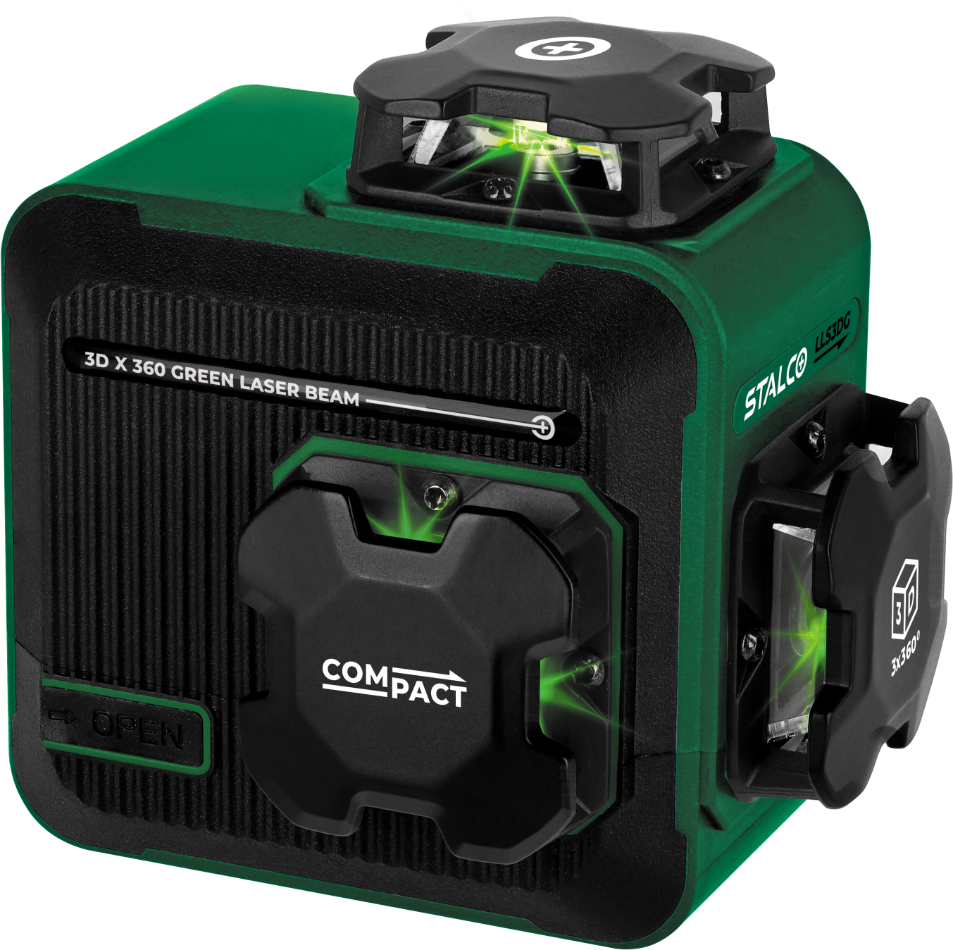 Laser level 3D LLS3DG green STALCO S058597004