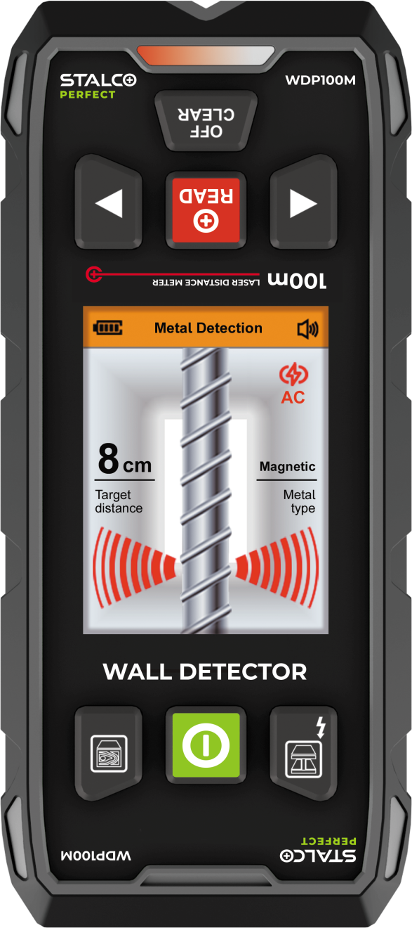 Multifunctional wall detector WDP100M 100m STALCO PERFECT S058198001