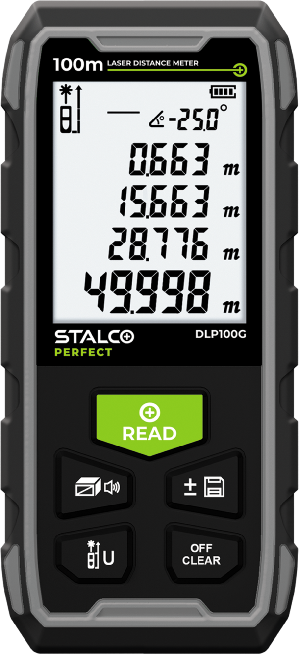 Laser distance meter DLP100G 100m STALCO PERFECT S058298002