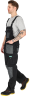 Work Bib Trousers BASIC LINE grey S-48 STALCO S-47864