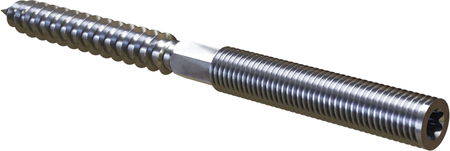 Double thread screw DW-8x60 (100/1200) STALCO DW08060