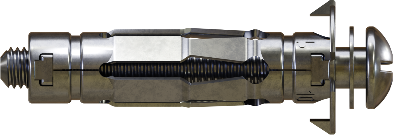 MOLLY metal cavity fixing with head screw 4x25 (100/1800) STALCO MOL08425