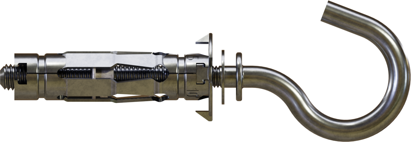 MOLLY metal cavity fixing with sailing hook 4x38 (100/1800) STALCO MOLS08438