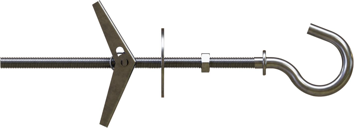 Umbrella Expansion Anchor For Empty Spaces, With Ceiling Hook