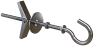 Umbrella Expansion Anchor For Empty Spaces, With Ceiling Hook