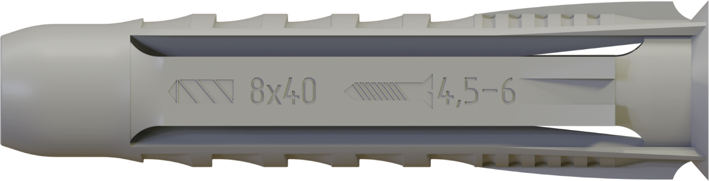 Universal expansion plug ∅6mm/∅4.0-5.0mm, STALCO PERFECT BRX06030