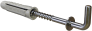 Universal expansion plug with straight hook