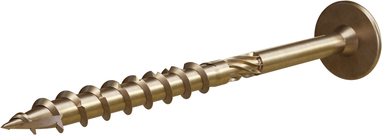 Construction wood screw wafer head ∅8x60mm, T40 STALCO WHWP08060