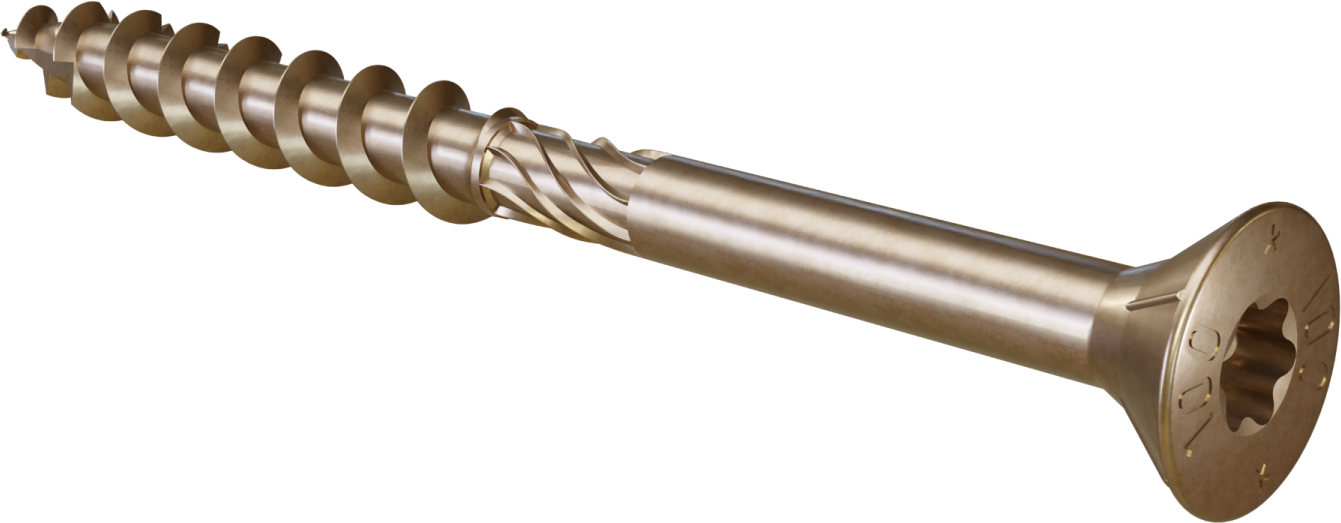 Construction wood screw countersunk head ∅8x80mm, T40 STALCO WHWS08080