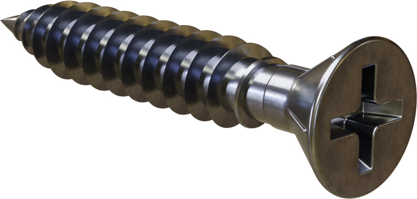 Screw for PVC carpentry ∅4.0x25mm, zinc plated STALCO WOPVC4025