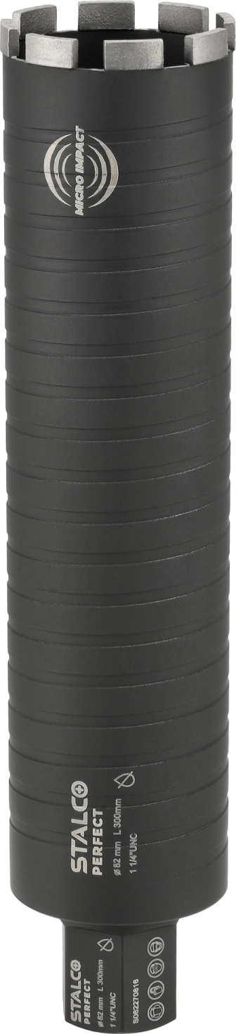 Diamond core drill bit for micro-percussion 52/300mm STALCO PERFECT S062270810