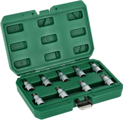 9pcs 1/2”, 55mm S2,  torx...