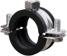 Pipe clamp with rubber...