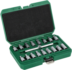 Oil drainer set 18pcs, 3/8”...