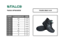 Leather safety ankle boots THURO HIGH S1 40 STALCO S-44271