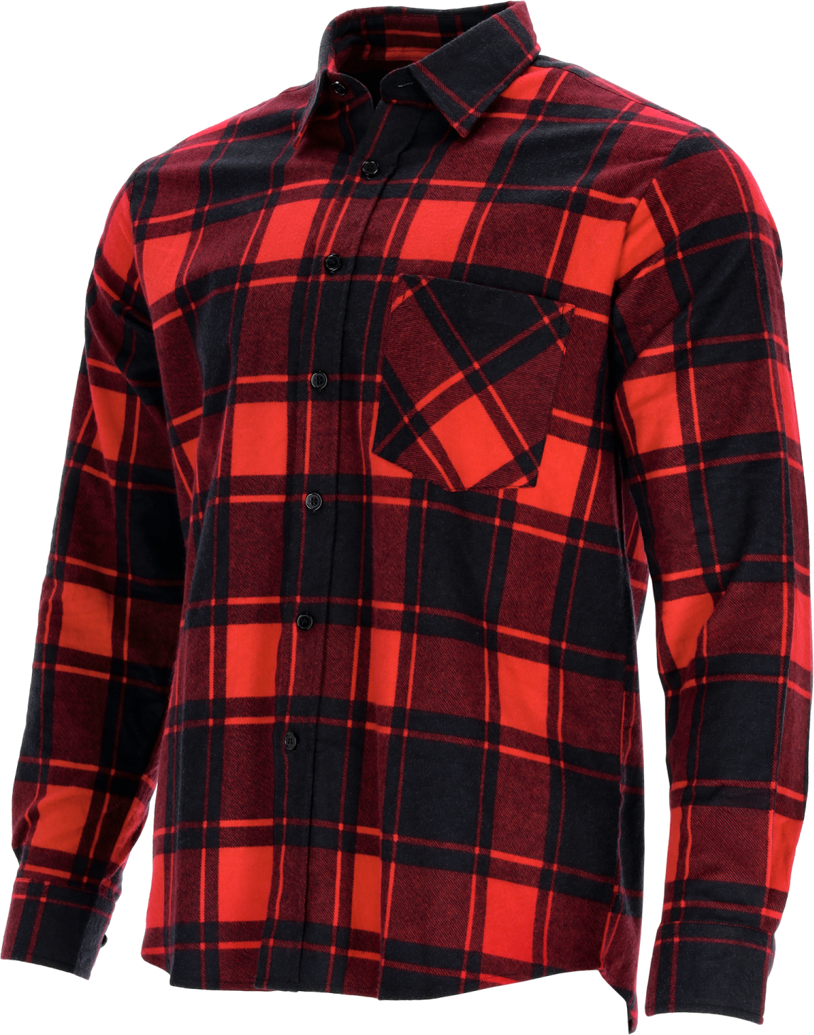 Flannel Shirt SQUARE red S STALCO S-42019