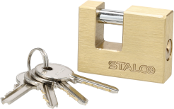 Brass rectangular padlock...