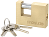 Brass rectangular padlock 50mm STALCO S024120250