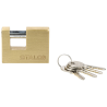Brass rectangular padlock 50mm STALCO S024120250